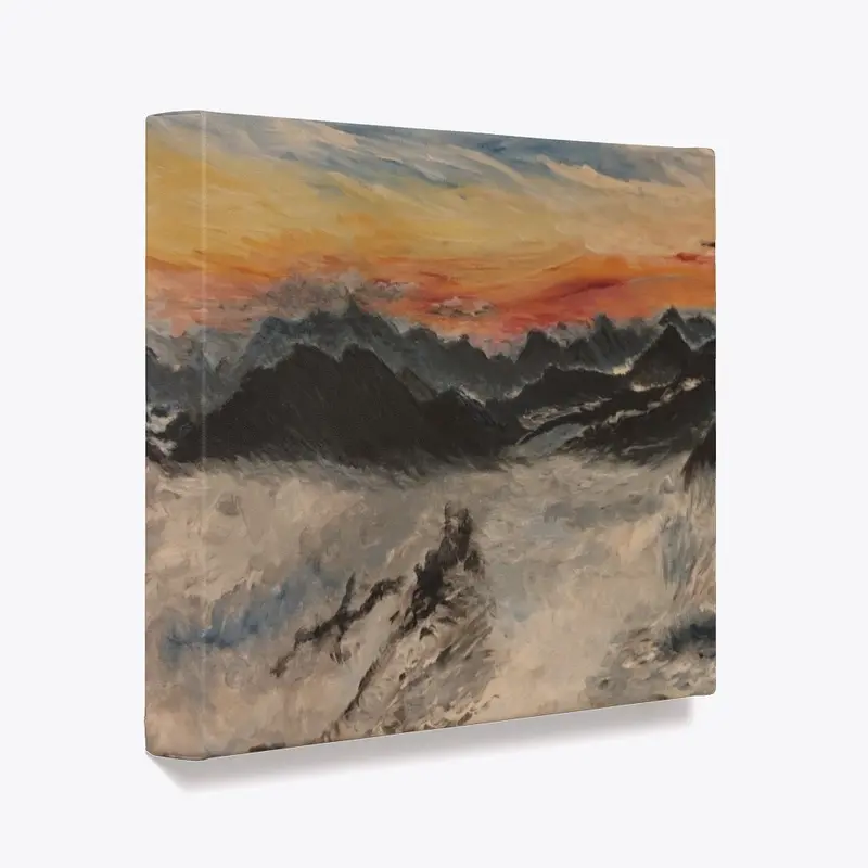 Mountainous Streek Canvases